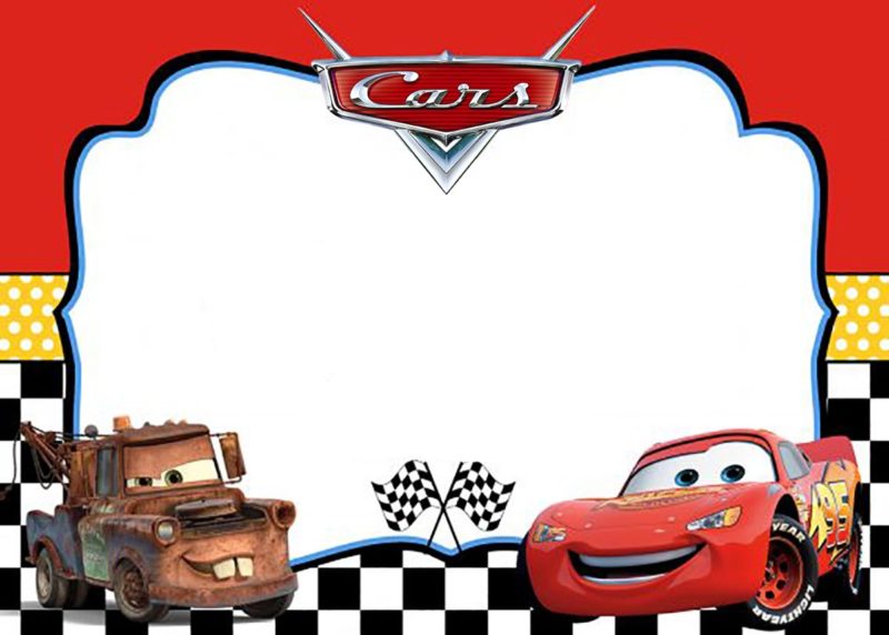 Cars Birthday Invitation Template Free