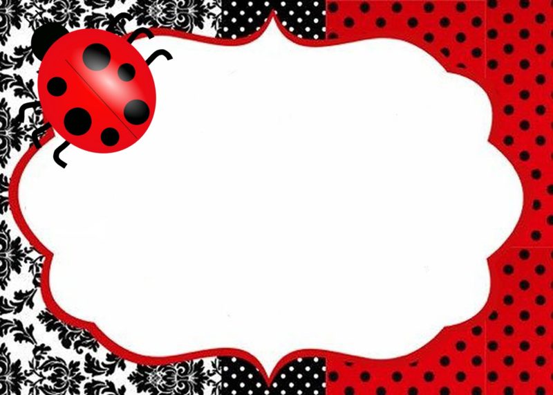 Ladybug Invitations Free Invitation Templates