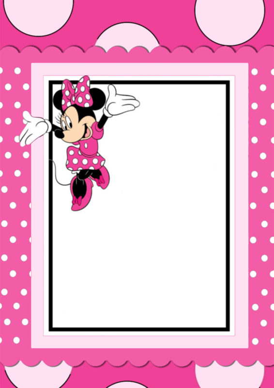 Free Printable Minnie Mouse Invitation Card