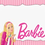 barbie invitation template