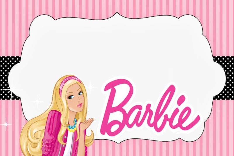 barbie invitation