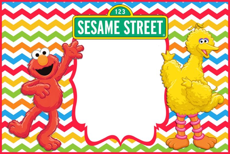 Sesame Street Blank Invitations 9