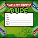 Ninja Turtle Party Invitation Card